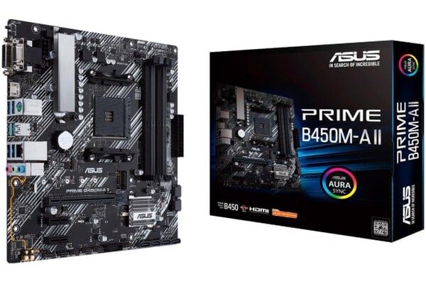Płyta główna ASUS B450M-A Prime II Socket AM4 AMD B450 DDR4 miniATX