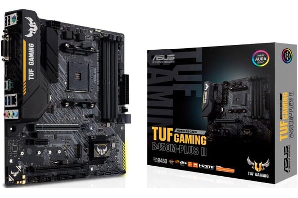 Płyta główna ASUS B450M Plus II TUF Gaming Socket AM4 AMD B450 DDR4 miniATX