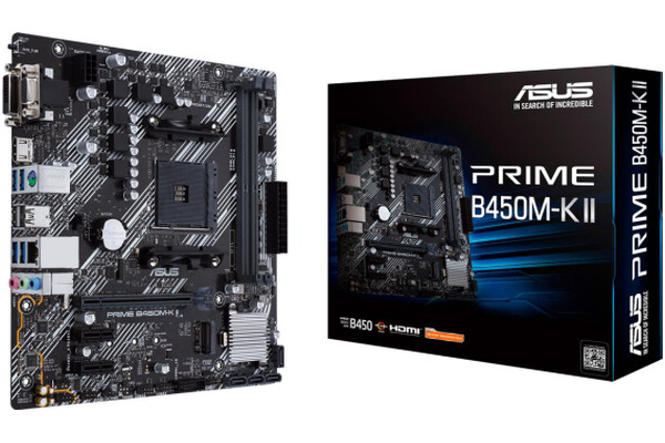 Płyta główna ASUS B450M-K Prime II Socket AM4 AMD B450 DDR4 miniATX