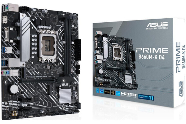 Płyta główna ASUS B660M-K Prime Socket 1700 Intel B660 DDR4 miniATX