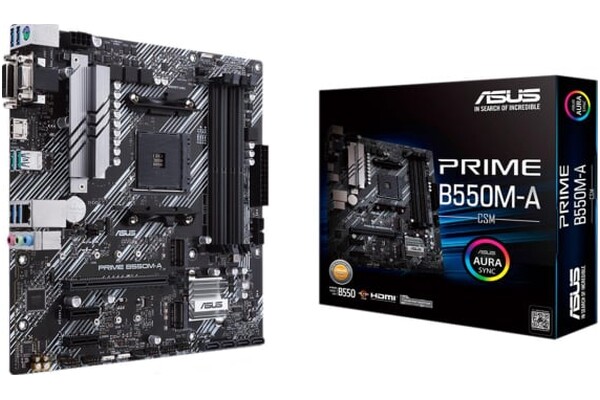 Płyta główna ASUS B550M-A CSM Prime Socket AM4 AMD B550 DDR4 miniATX