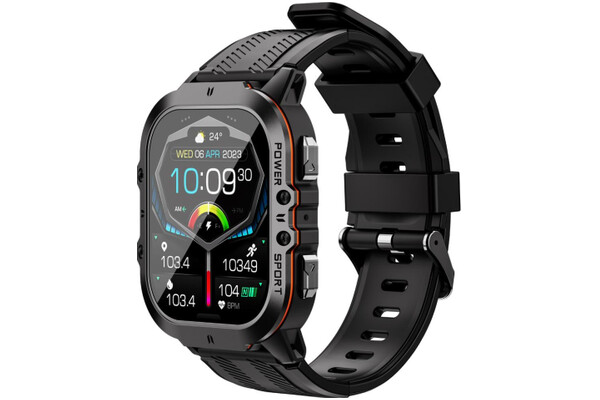 Smartwatch OUKITEL BT20 Rugged 1.96" czarny