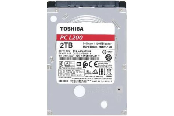 Dysk wewnętrzny TOSHIBA L200 HDD SATA (2.5") 2TB