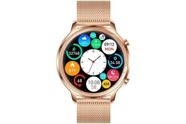 Smartwatch Manta SWU301GD Kelly 1.32" złoty