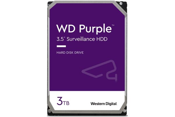Dysk wewnętrzny WD WD33PURZ Purple HDD SATA (3.5") 3TB