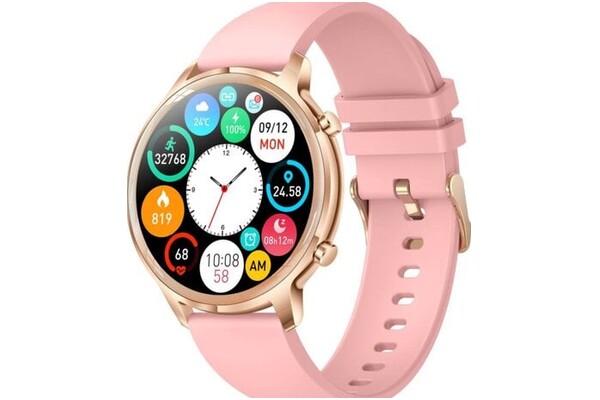 Smartwatch Manta SWU301PK Kelly 1.32" złoty