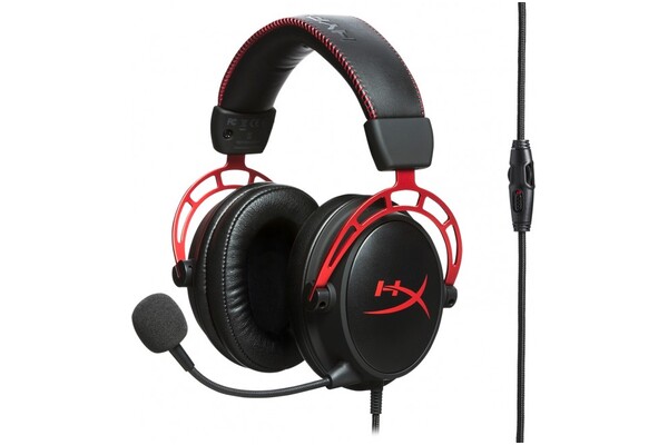 Słuchawki HYPERX Cloud Alpha Nauszne Przewodowe czarno-czerwony