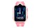 Smartwatch Bemi Play 1.69" Czarno-różowy