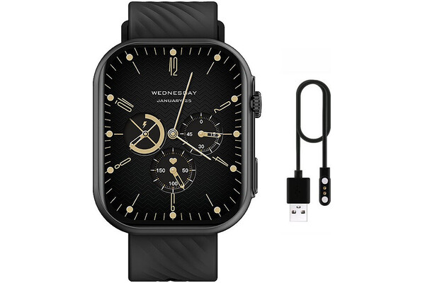 Smartwatch Manta SWU401BK Revo 2.01" czarny