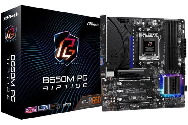 Płyta główna ASrock B650M Phantom Gaming Riptide Socket AM5 AMD B650 miniATX