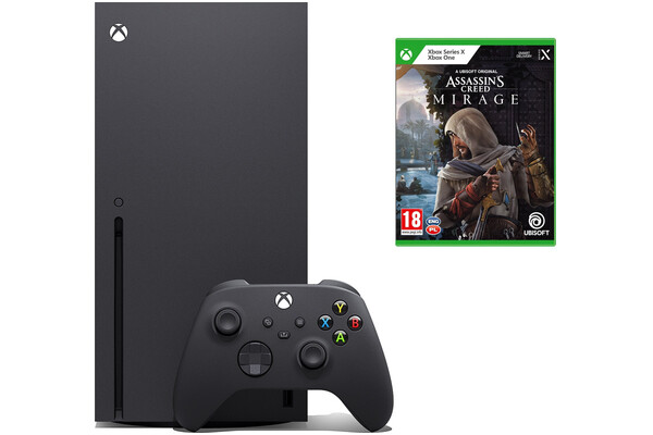 Konsola Microsoft Xbox Series X 1TB czarny + Assassins Creed Mirage