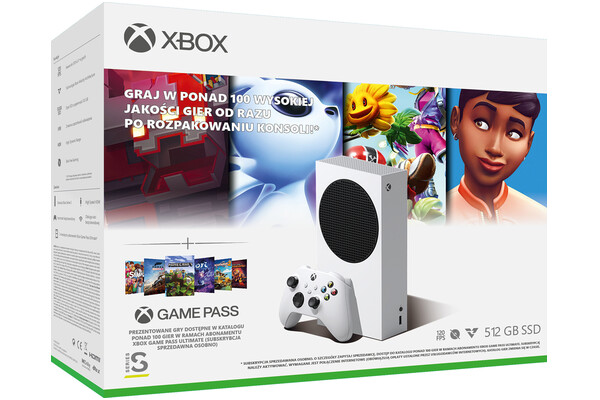 Konsola Microsoft Xbox Series S 512GB biały + Słuchawki Logitech