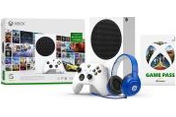Konsola Microsoft Xbox Series S 512GB biały + 3 miesiące Game Pass Ultimate + słuchawki LucidSound