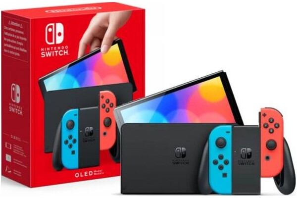 Konsola Nintendo Switch OLED 64GB Czerwono-niebieski