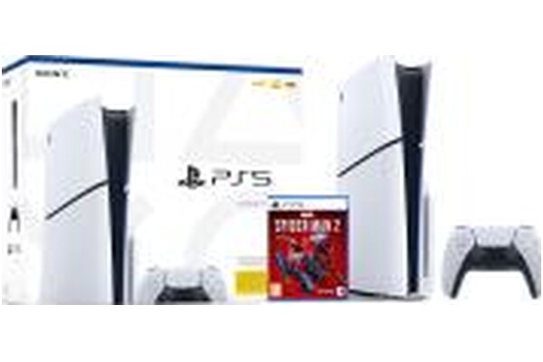 Konsola Sony PlayStation 5 Slim 1TB biały + Marvels Spider-Man 2