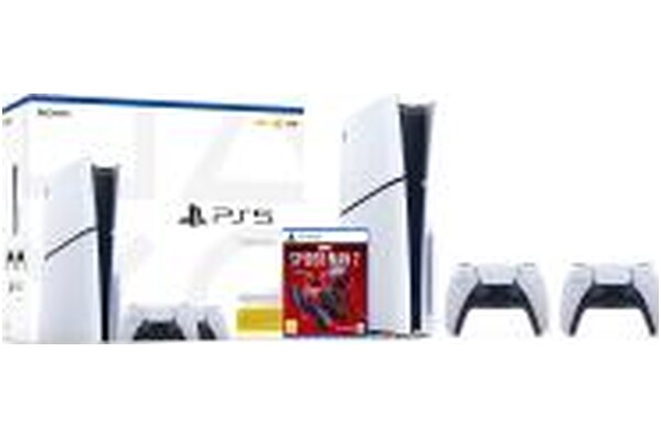 Konsola Sony PlayStation 5 Slim 1TB biały + Marvels Spider-Man 2 + Kontroler PlayStation