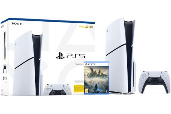 Konsola Sony PlayStation 5 Slim 1TB biały + Dziedzictwo Hogwartu