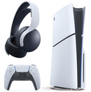 Konsola Sony PlayStation 5 Slim 1TB biało-czarny + Słuchawki Sony
