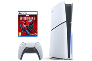 Konsola Sony PlayStation 5 Slim 1TB biało-czarny + Marvels Spider-Man 2