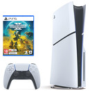 Konsola Sony PlayStation 5 Slim 1TB biało-czarny + Helldivers 2