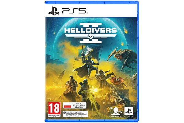 Konsola Sony PlayStation 5 Slim 1TB biało-czarny + Helldivers 2