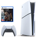 Konsola Sony PlayStation 5 Slim 1TB biało-czarny + Assassins Creed Mirage
