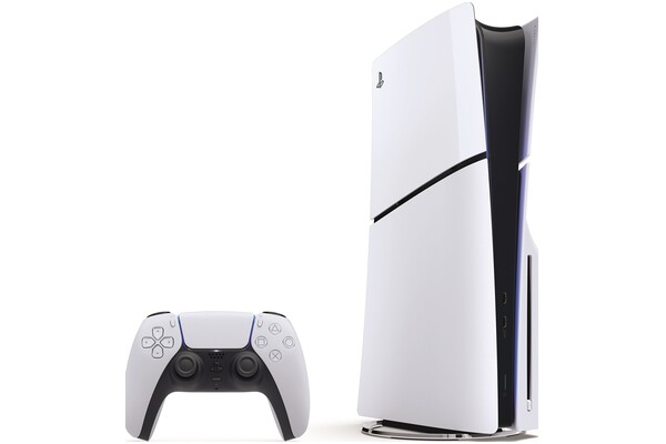 Konsola Sony PlayStation 5 Slim 1TB biało-czarny + Assassins Creed Mirage