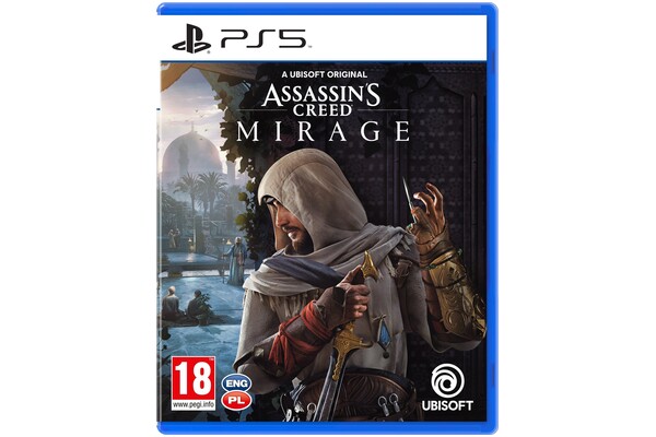 Konsola Sony PlayStation 5 Slim 1TB biało-czarny + Assassins Creed Mirage