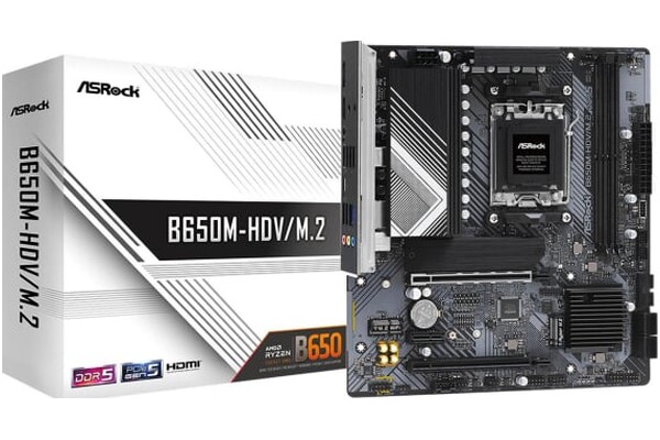 Płyta główna ASrock B650M HDV/M.2 Socket AM5 AMD B650 DDR5 miniATX