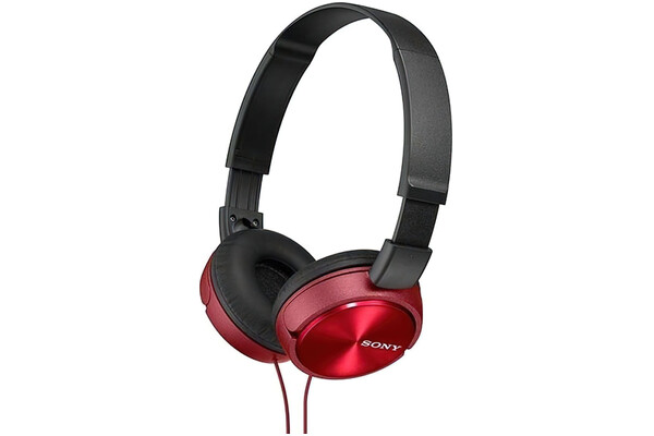 Słuchawki Sony MDRZX310R Nauszne Przewodowe czerwono-czarny