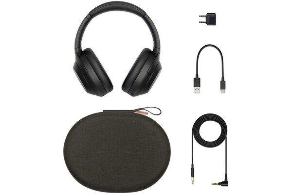 Słuchawki Sony WH1000XM4 Nauszne Bezprzewodowe czarny