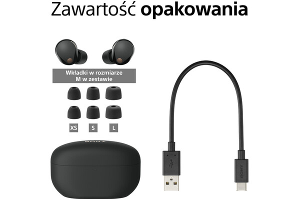 Słuchawki Sony WF1000XM5 Dokanałowe Bezprzewodowe czarny