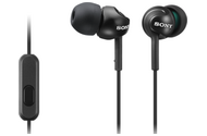 Słuchawki Sony MDREX110AP Dokanałowe Przewodowe czarny