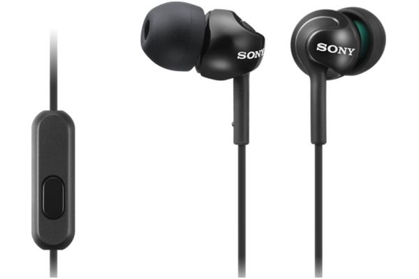 Słuchawki Sony MDREX110AP Dokanałowe Przewodowe czarny