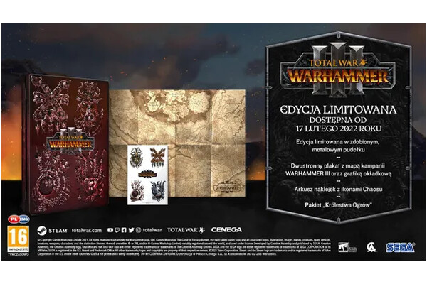 Total War Warhammer III Metal Case Edycja Limitowana PC