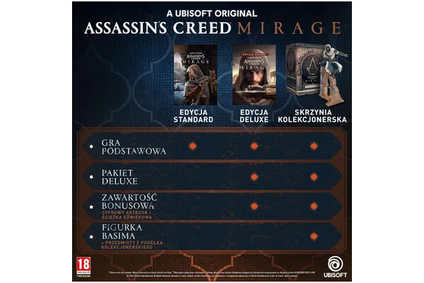 Assassins Creed Mirage Edycja Deluxe PlayStation 5