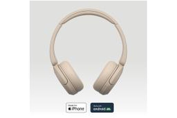 Słuchawki Sony WHCH520C Nauszne Bezprzewodowe kremowy
