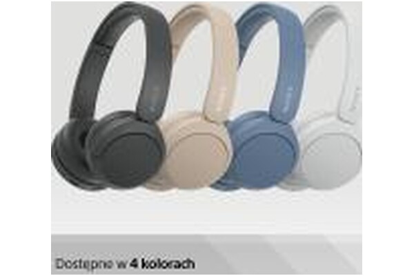 Słuchawki Sony WHCH520C Nauszne Bezprzewodowe kremowy