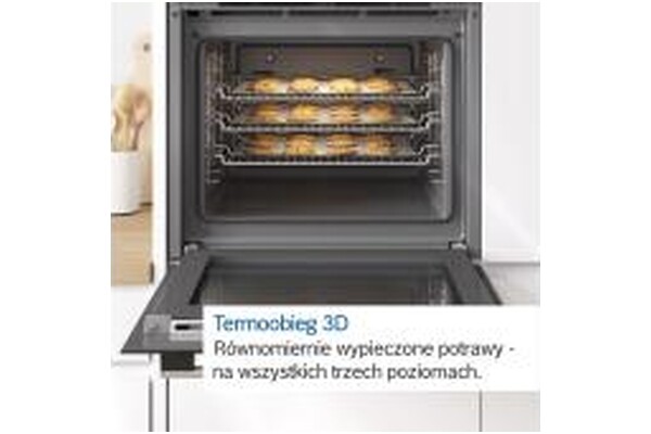 Piekarnik do zabudowy Bosch HRA5380B0 Serie 6 elektryczny Parowy czarny