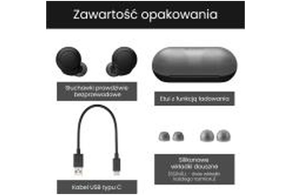 Słuchawki Sony WFC500 Dokanałowe Bezprzewodowe pomarańczowy