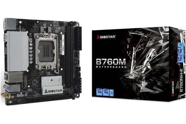 Płyta główna BIOSTAR B760NHE Socket 1700 Intel B760 DDR5 Mini-ITX