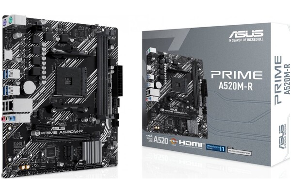 Płyta główna ASUS A520M-R Prime Socket AM4 AMD A520 DDR4 microATX