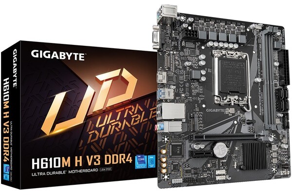 Płyta główna GIGABYTE H610MH V3 Socket 1700 Intel H610 DDR4 microATX