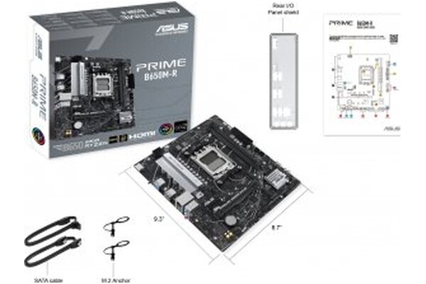 Płyta główna ASUS B650M-R Prime Socket AM5 AMD B650 DDR5 microATX
