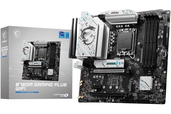 Płyta główna MSI B760M Gaming Plus WiFi Socket 1700 Intel B760 DDR5 microATX