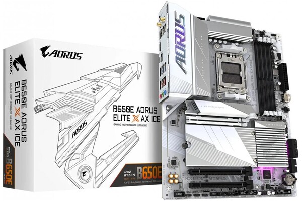 Płyta główna GIGABYTE B650E Aorus Elite X AX Ice Socket AM5 AMD B650E DDR5 ATX