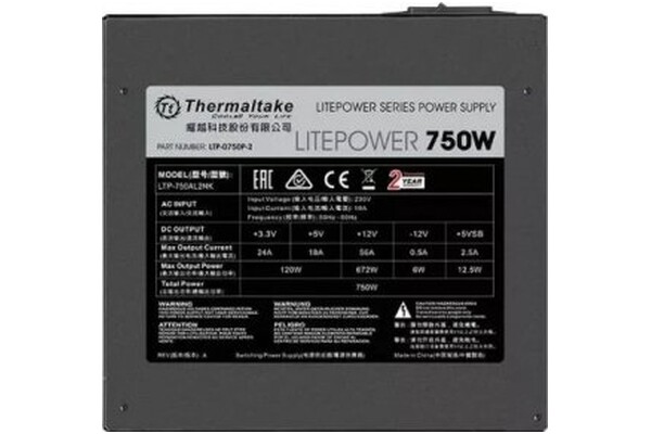 Thermaltake Litepower II Black 750W ATX