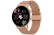 Smartwatch FOREVER SB350 Forevive 1.32" różowo-złoty