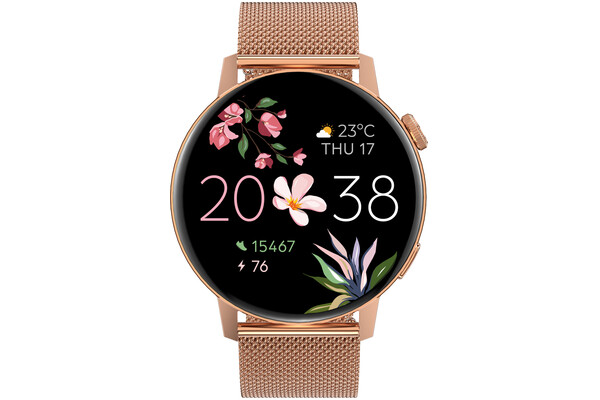 Smartwatch FOREVER SB350 Forevive 1.32" różowo-złoty