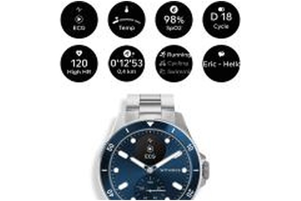 Smartwatch WITHINGS Scanwatch Scan 0.63" niebieski